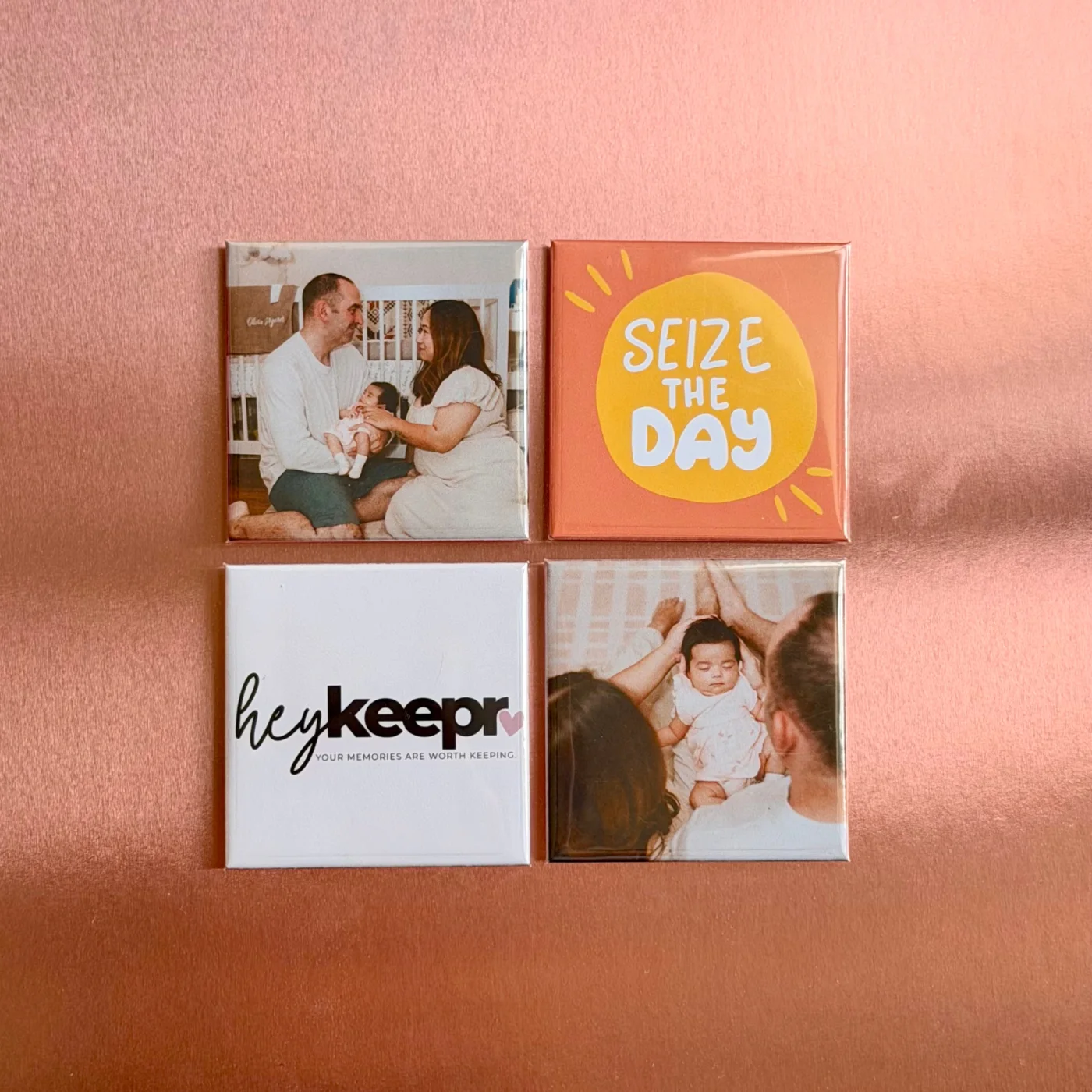 4 Custom Photo Magnets | 2" x 2" Square